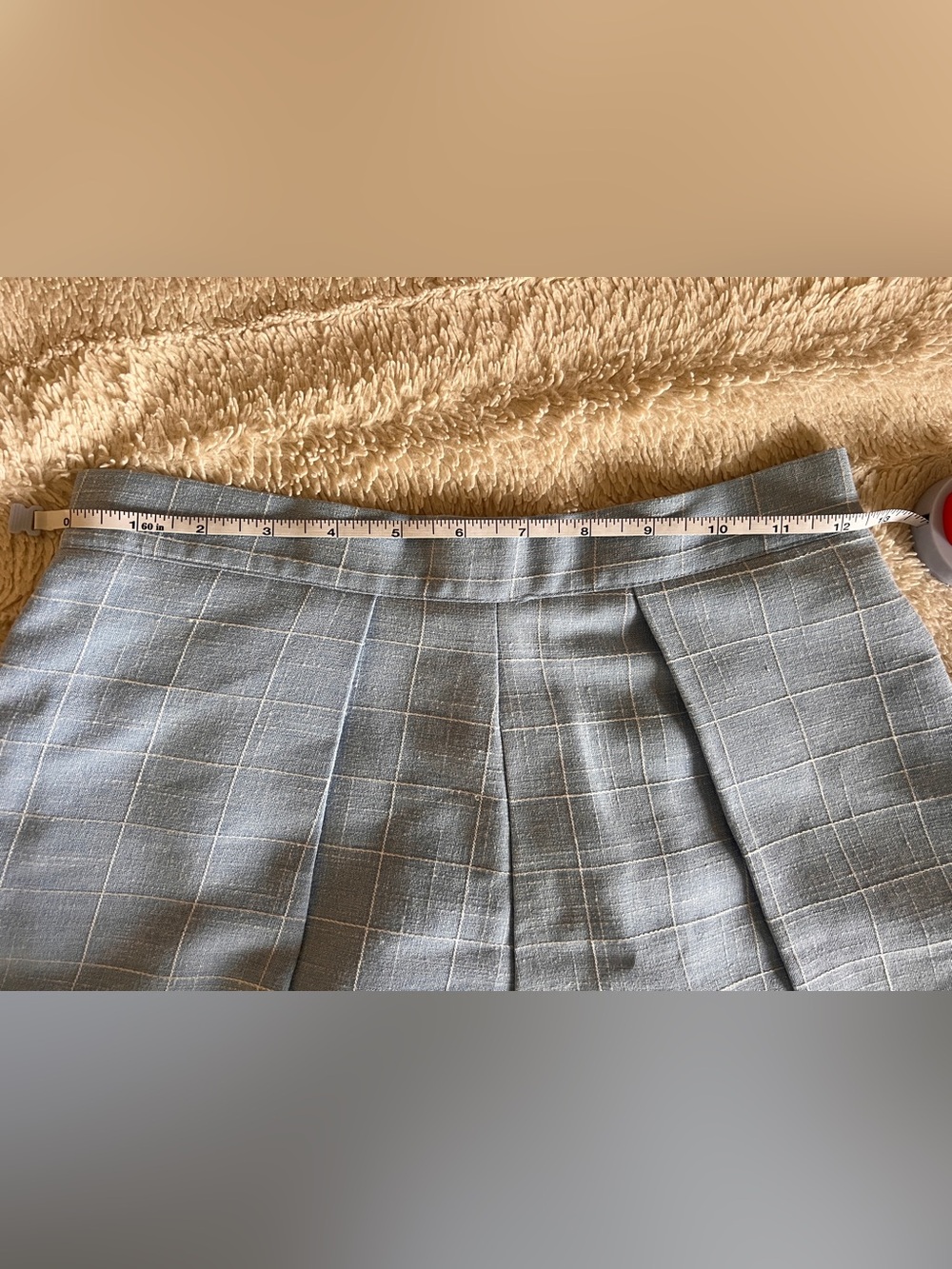 Blue checked shorts - Picture 6 of 7
